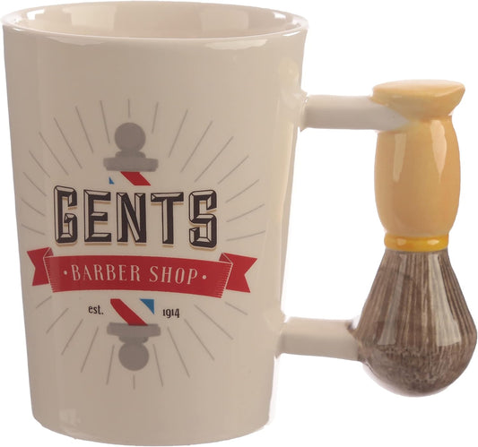 Shaped Handle Mug - Shaving Brush Novelty Souvenir Gift
