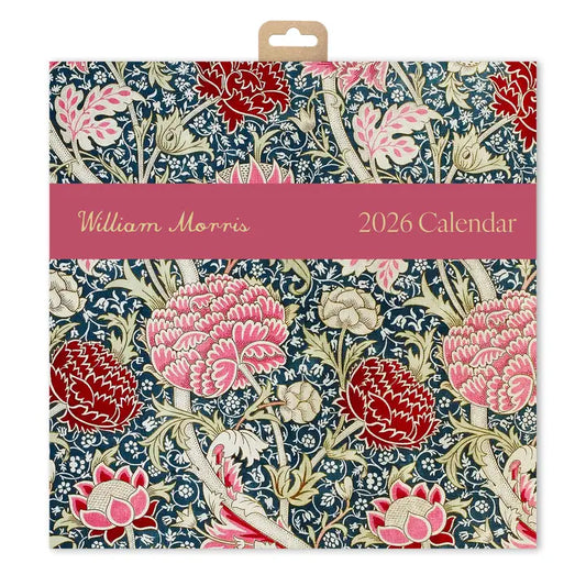 William Morris 2026 Square Wall Calendar | Monthly Planner Featuring Classic Patterns Like Strawberry Thief, Cray, Willow Bough & More