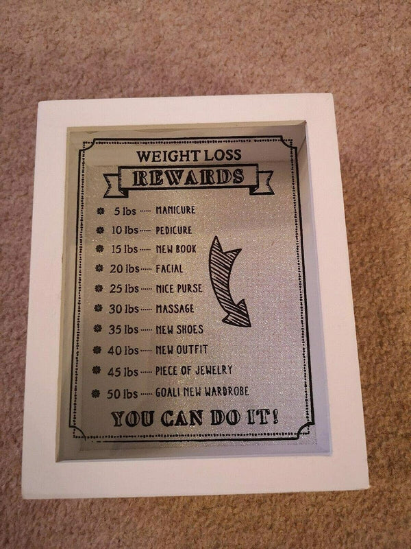 Wooden Money Box Weight Loss Rewards