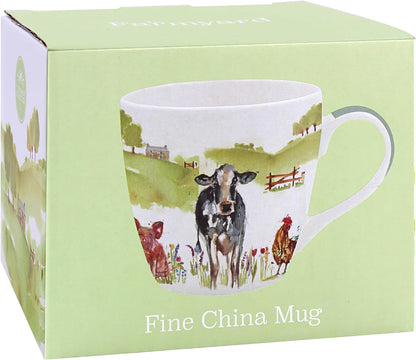Lesser & Pavey Farmyard Breakfast Mug | Ceramic Coffee Mugs for Home or Work | Premium Design Mugs for All Occasions | Lovely Mugs for Tea, Coffee & Hot Drinks - Macneil Studios
