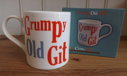 Fun Mug for Home or Office "Grumpy Old Git" China Mug ~ Gift Boxed
