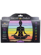 Sacred Chakra Incense Set Includes 7 Unique Scents Representing All 7 Major Chakras and Wooden Incense Stick Holder