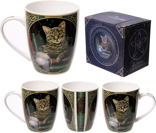 Puckator Lisa Parker Fortune Teller Cat Porcelain Mug