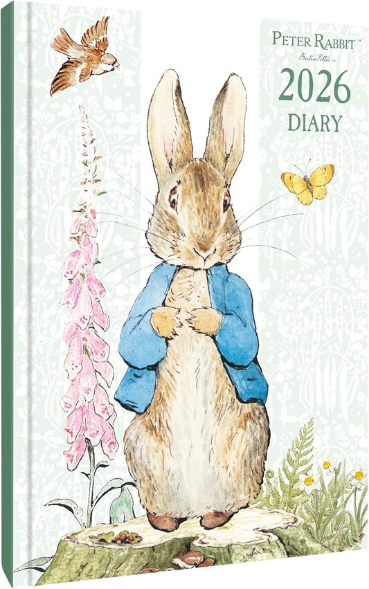 Peter Rabbit 2026 A5 Weekly View Diary | Hardback Organiser with Beatrix Potter Artwork | Planner for Appointments, Notes & Scheduling