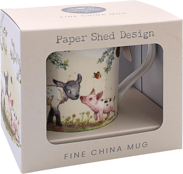 Paper Shed Design Lamb & Piglet Stylish Ceramic Mugs