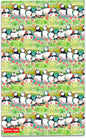 Cotton Tea Towel Printed in The UK Puffins and Sea Thrift by Emma Ball
