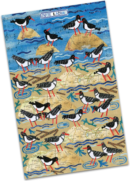 Emma Ball Tea Towel - Oystercatchers