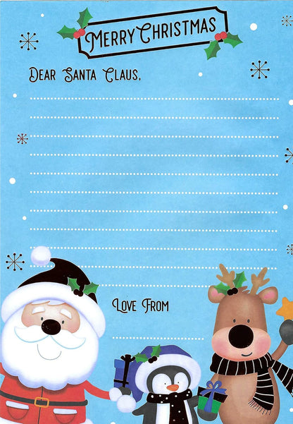Children's Letter to Santa Activity Pack with Stickers