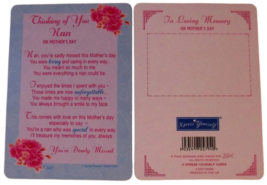 Loving Memory Mother's Day Graveside Memorial Card & Holder