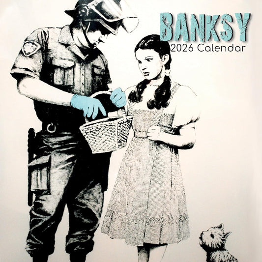 Banksy 2026 Calendar 16 Month (Sept 2025-Dec 2026) Family Square Wall Calendar 2026 UK | Planner with Large Grid for Home or Office Organisation - Art 2026/2025 Calendar UK