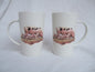 Fine China Latte Mugs - Pig and Piglets Design  one