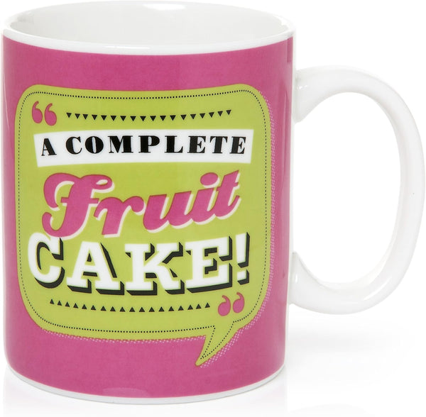 Back Chat 13 fl oz 369 ml A Complete Fruit Cake Ceramic Mug