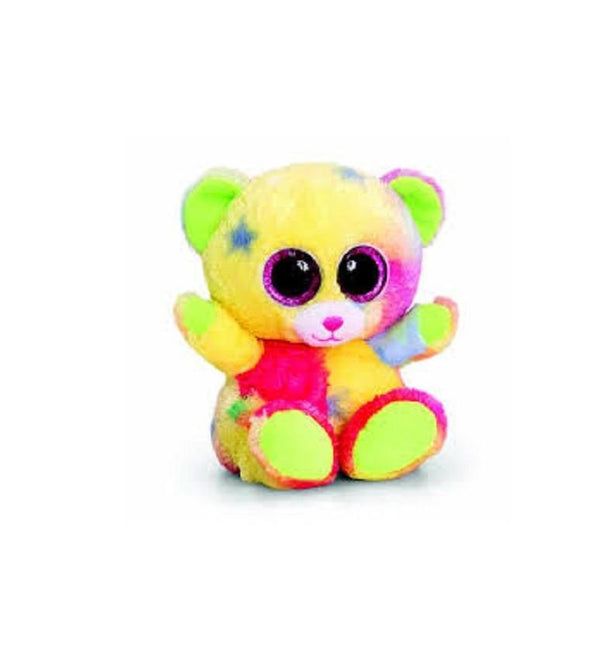 KEEL TOYS ANIMOTSU BEANIE 15CM RAINBOW BEAR CALLED GLITTER