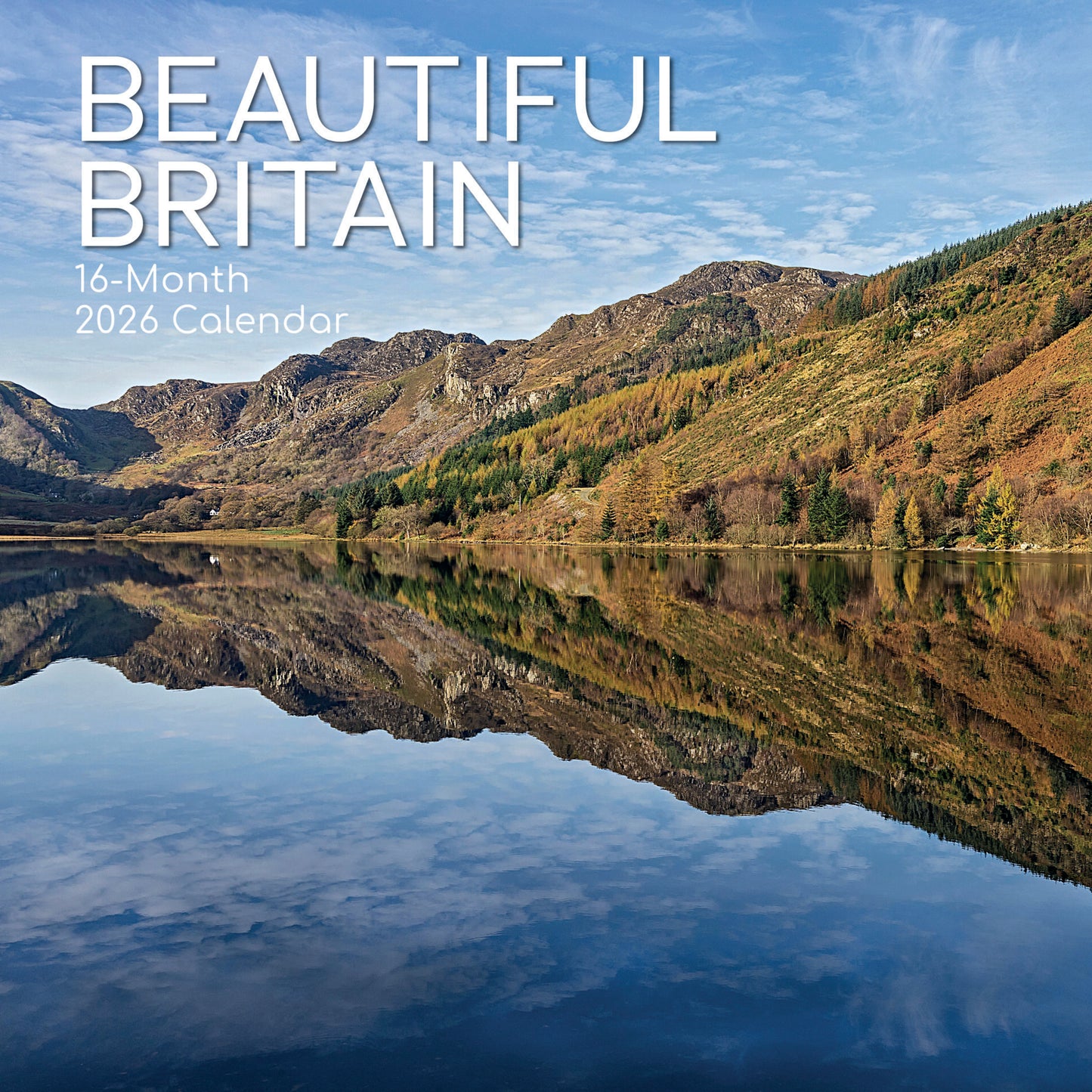 Beautiful Britain 16 Month 2026 Square Calendar