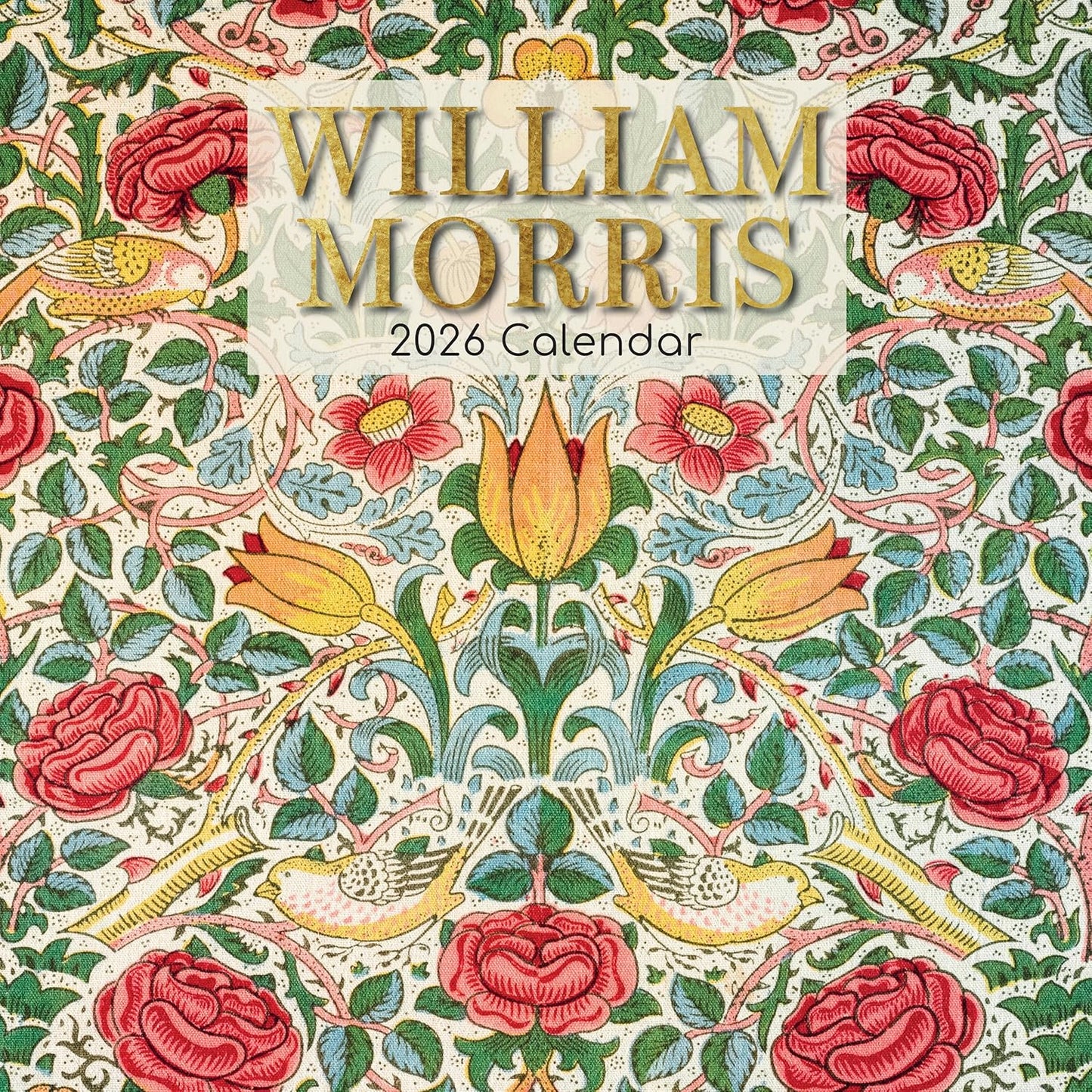 TGSC | William Morris 2026 Calendar 16 Month (Sept 2025-Dec 2026) Family Square Wall Calendar 2026 UK | Planner with Large Grid for Home or Office Organisation - Art 2026/2025 Calendar UK