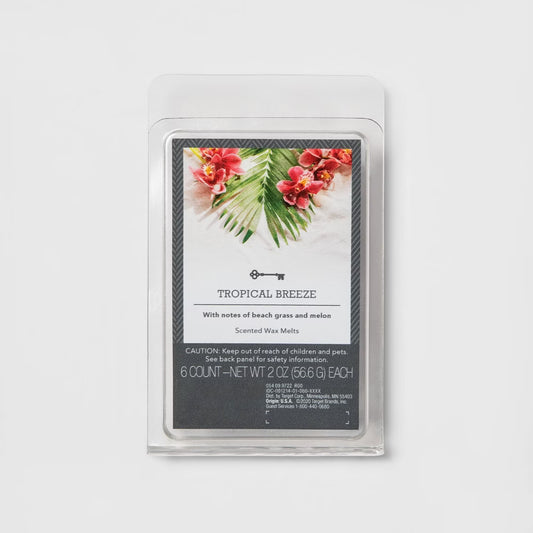 tropical  breeze Wax Melts - 6 Count - Net WT 2 oz