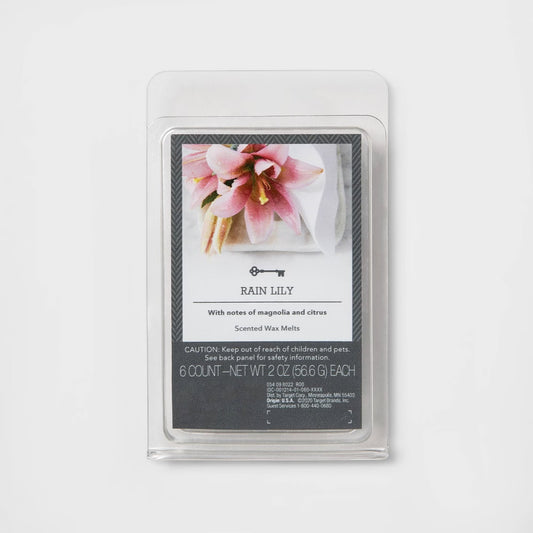 rain lilly  Wax Melts - 6 Count - Net WT 2 oz