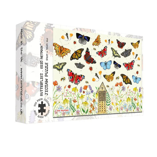 Eric Heyman Butterflies 1000 Piece Jigsaw Puzzle Made in the UK Emma Ball