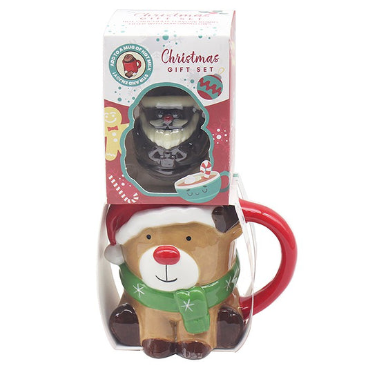 Xmas Chocolate Bomb & Mug Reindeer