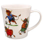 Comic Farmyard Highland Cow Mug   animals  behaving  madly