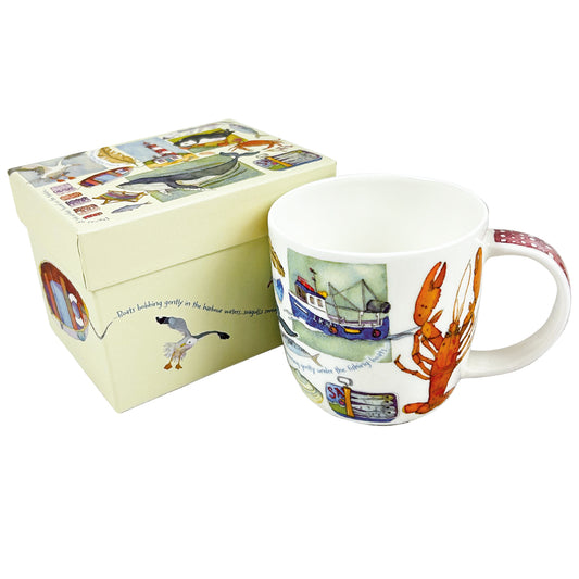 Coastal Pieces Bone China Mug with Gift Box