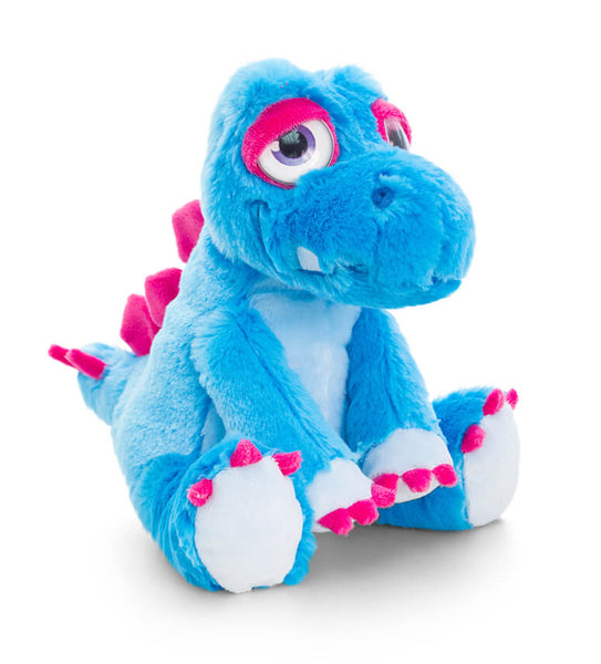 Keel Toys Hugasaurus 16 cm Dinosaur Tyrannosaurus blue Soft Plush Toy