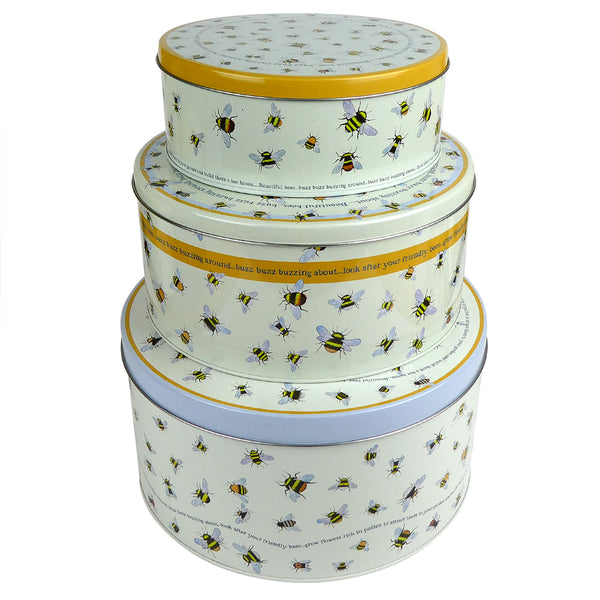 BEES CAKE TINS – SET OF 3