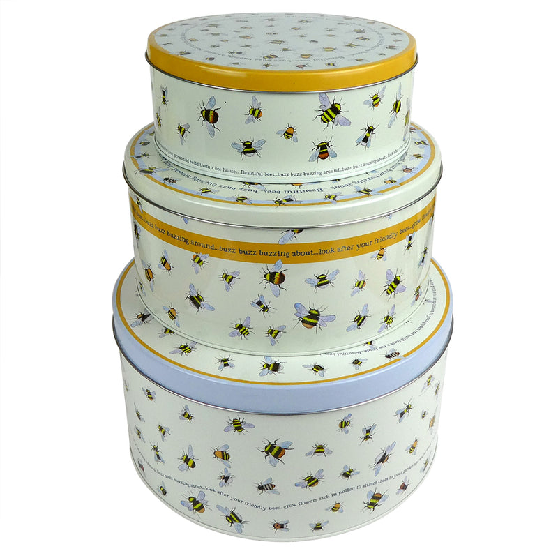 BEES CAKE TINS – SET OF 3