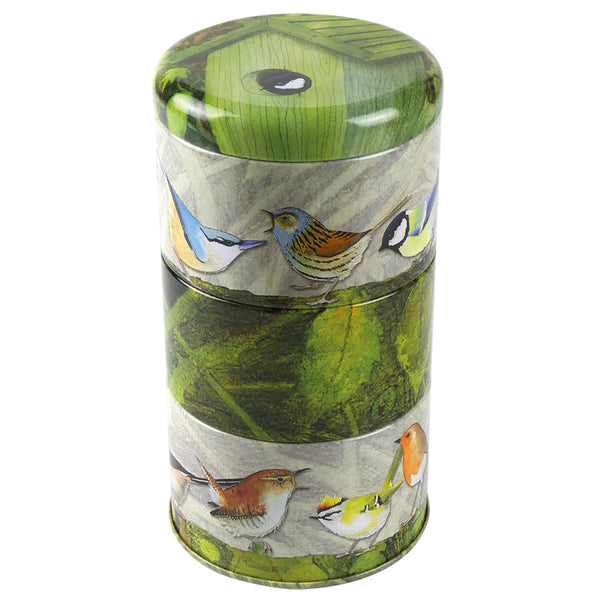 BRITISH BIRDS TALL STACKER TIN T280
