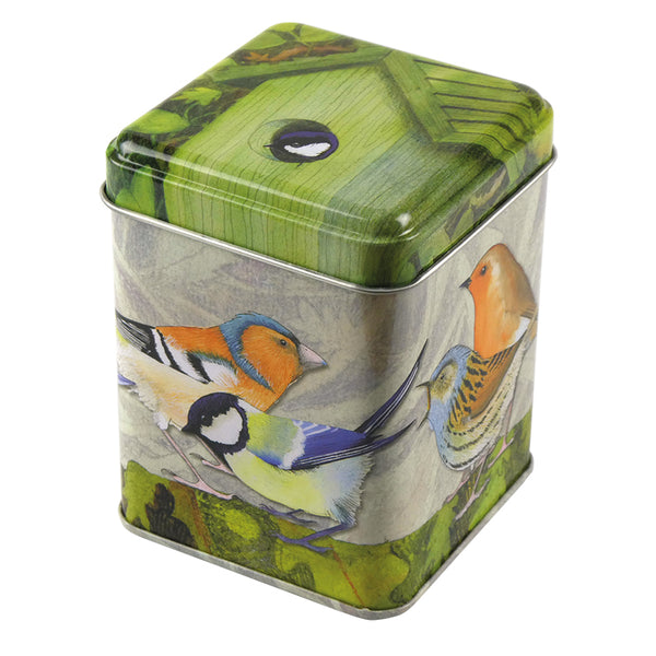 BRITISH BIRDS 100G RECTANGULAR TIN
