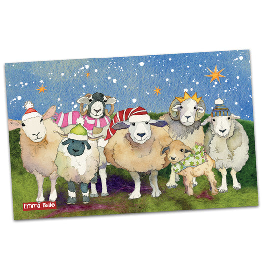 CHRISTMAS SHEEP TEA TOWEL  XF11