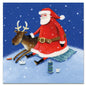 SANTA & REINDEER CHRISTMAS 6 CARD PACK SKU: XM85