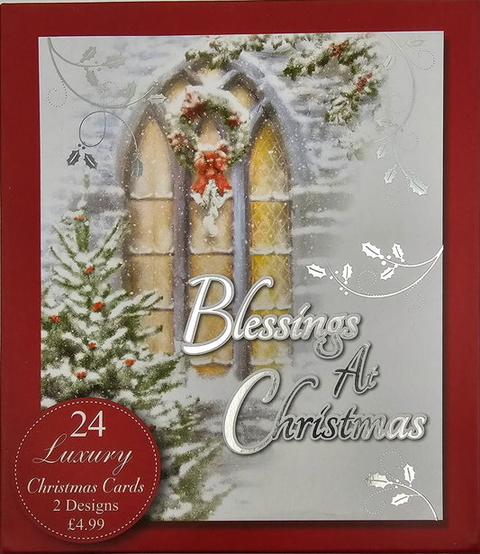 blessings at christmas lixury cards  2 designs  24