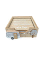 Wooden Caravan Theme Drinks Coasters Set  DONT COME KNOCKING IF CARAVAN IS ROCKING