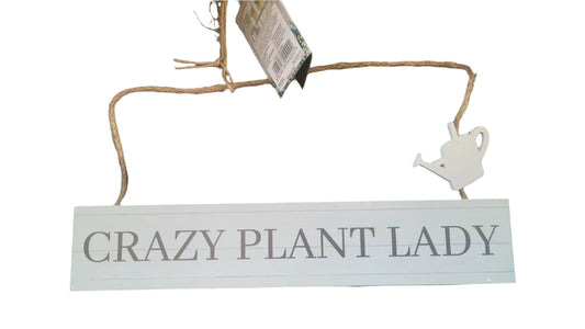 The Potting Shed Hanging Garden Signs 26cm Garden Shed Gift  CRAZY PLANT  LADY