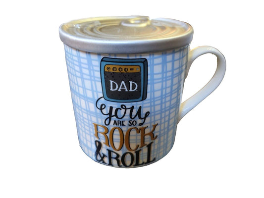 DAD YOU ARE SO ROCK & ROLL MUG   & COASTER