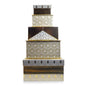 Gift Box Set Of 5 Gold & Black