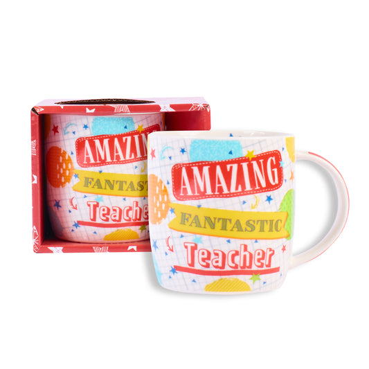 Mug 13.5oz Text Amazing Fantastic Teacher