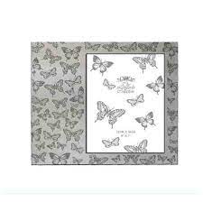 Silver Glitter Butterfly Frame 5x7 by Leonardo Collection