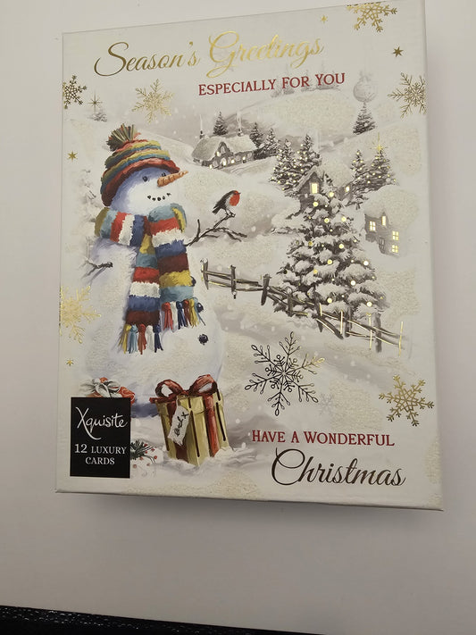 seasons  greeting especially for you   12 luxury cards
