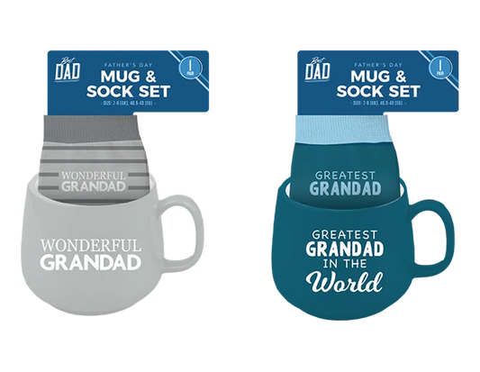 Grandad's Mug & Sock Set one supplied