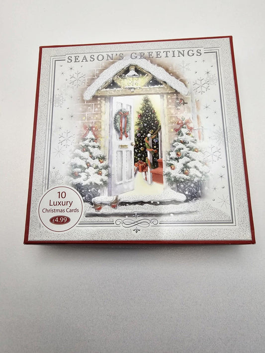 seasons greetings  boxed  luxury christmas cards