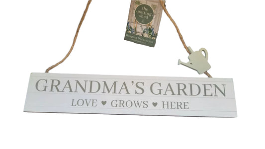 The Potting Shed Hanging Garden Signs 26cm Garden Shed Gift  grandmas garden