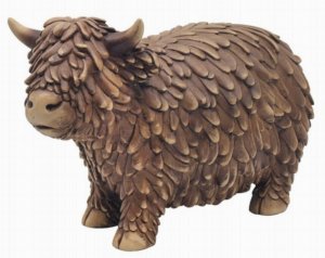 Hughie Highland Cow Figurine Leonardo Collection Extra Large  lp73555