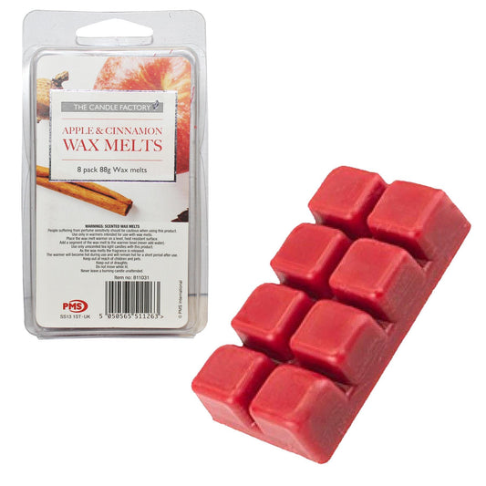 Christmas Wax Melts Pack of 8  apple  & cinamon