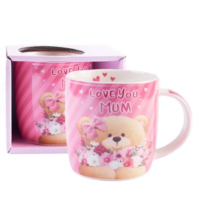 Bear With Floral Love You, Mum  Mug 13.5oz