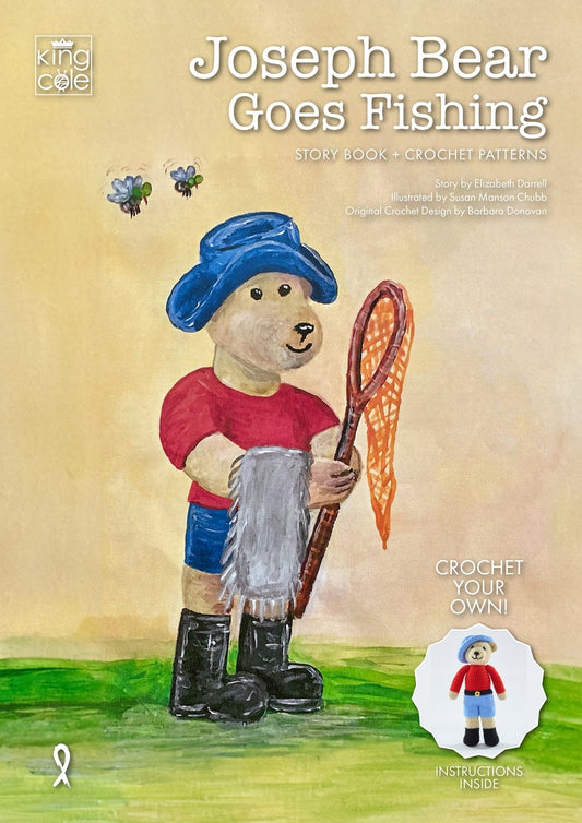 King Cole Joseph Beer Goes Fishing - Crochet Patterns & Story Book