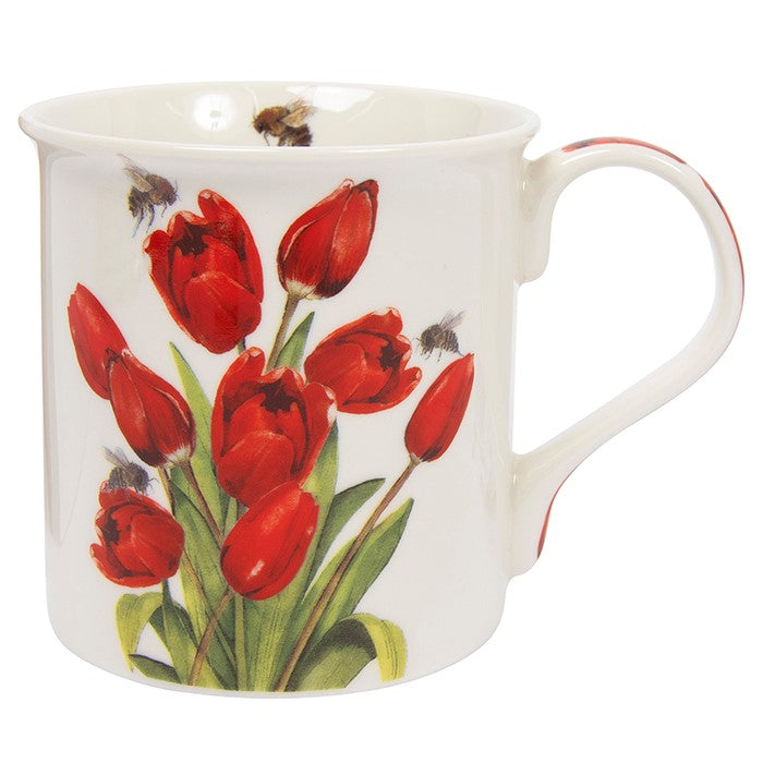 The Leonardo Collection Bee-Tanical - Tulips and Bees Fine China Mug