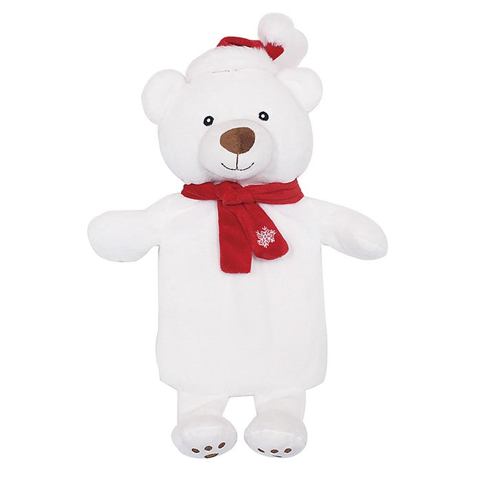 Xmas Hot Water Bottle Bear