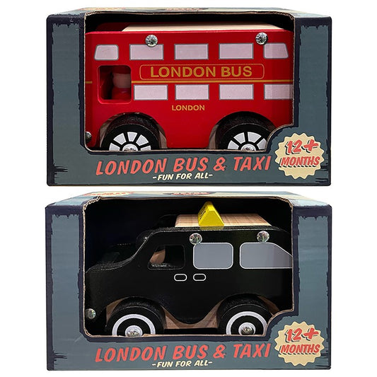 Retro Taxi & Bus  set
